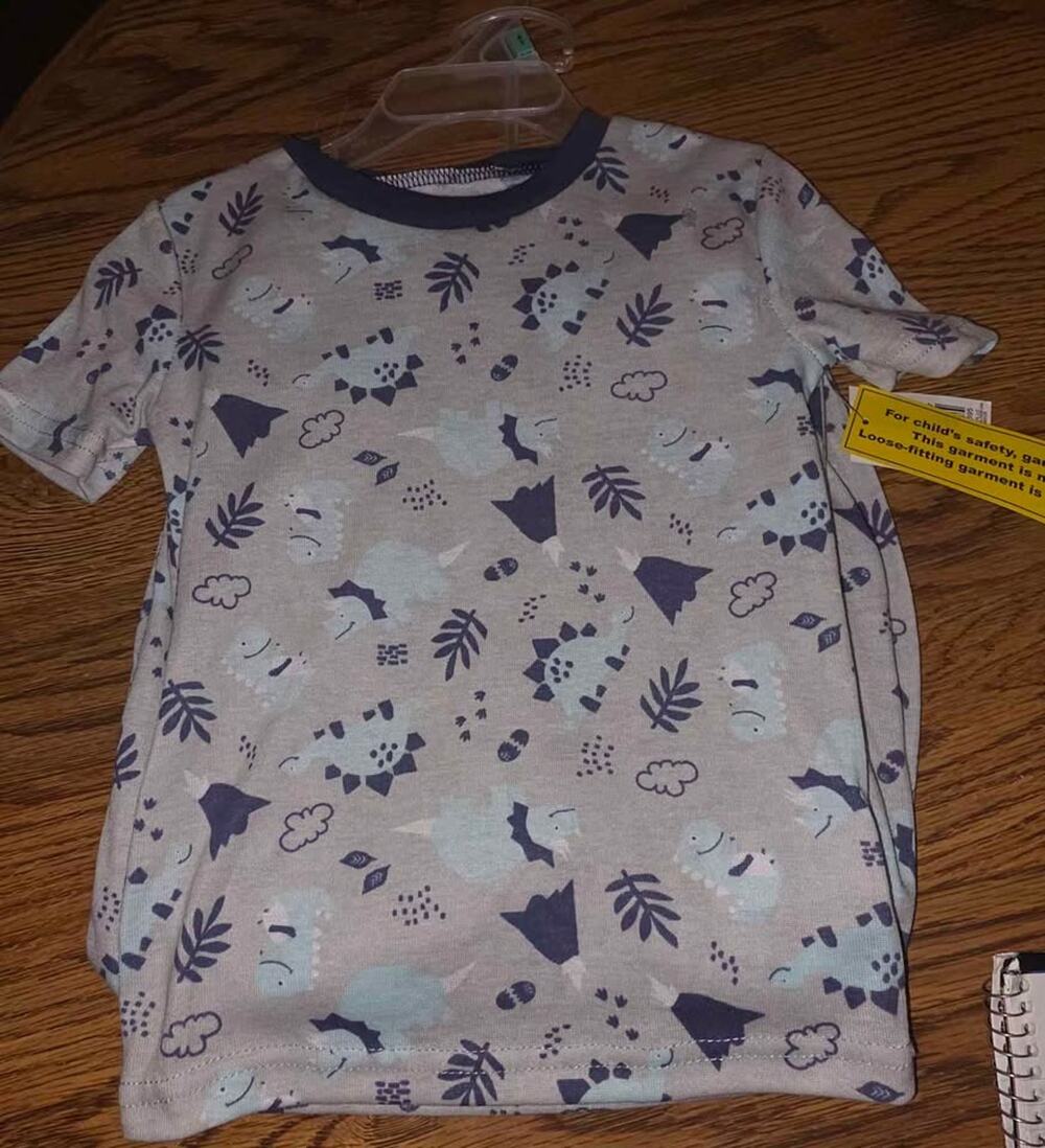 Kidgets Dinosaur Pajama Set NWT size 4 # 105